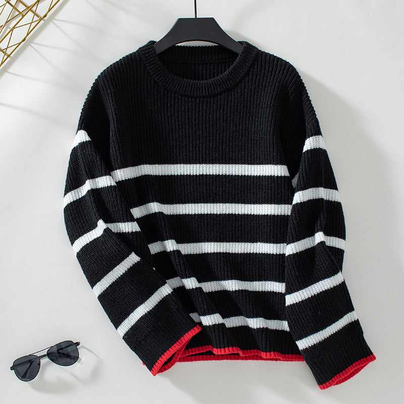 WW | Gestreifter Strickpullover mit Klassischem Design