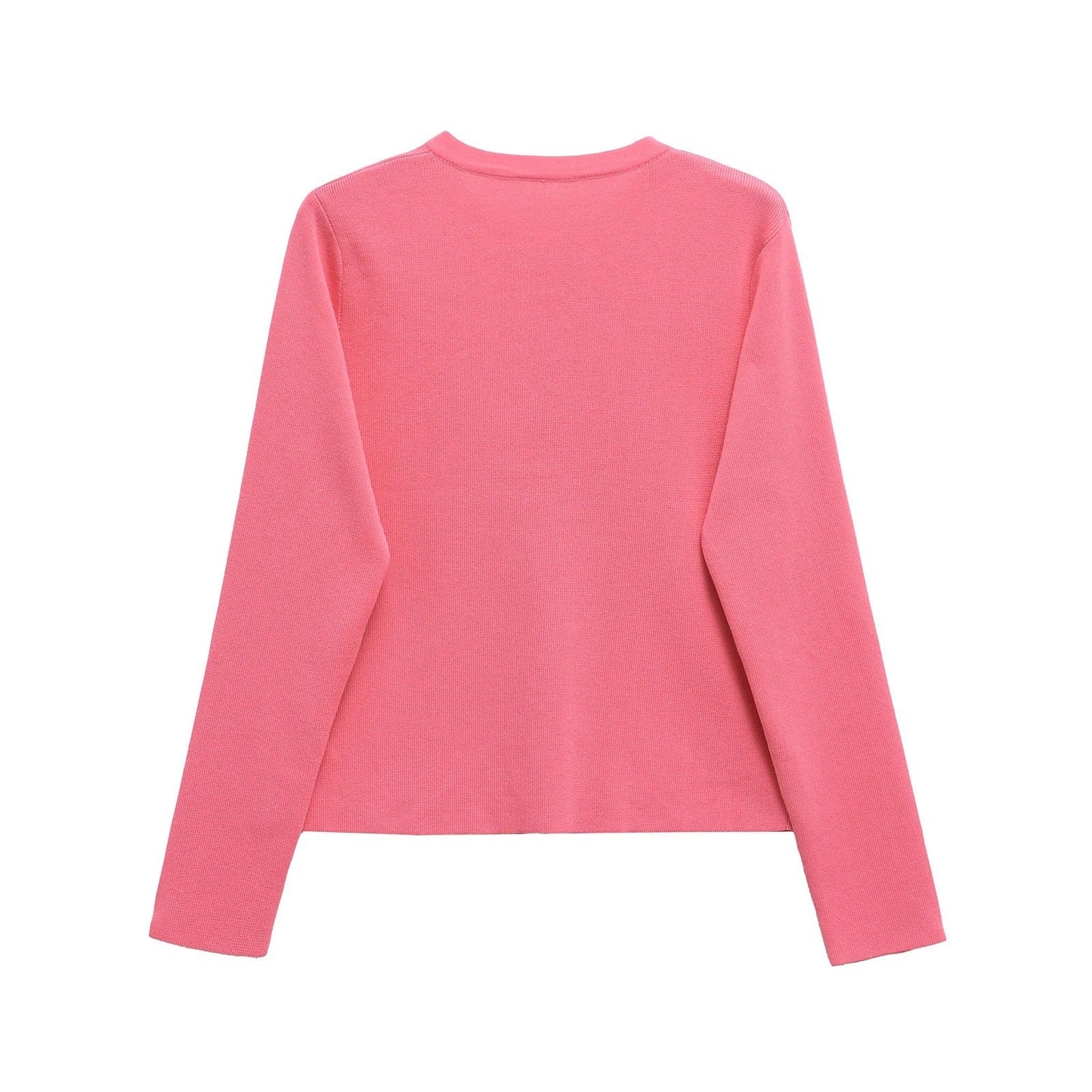 Damen Strickjacke mit knöpfbarem Design und elegantem Rundhalsausschnitt W&W