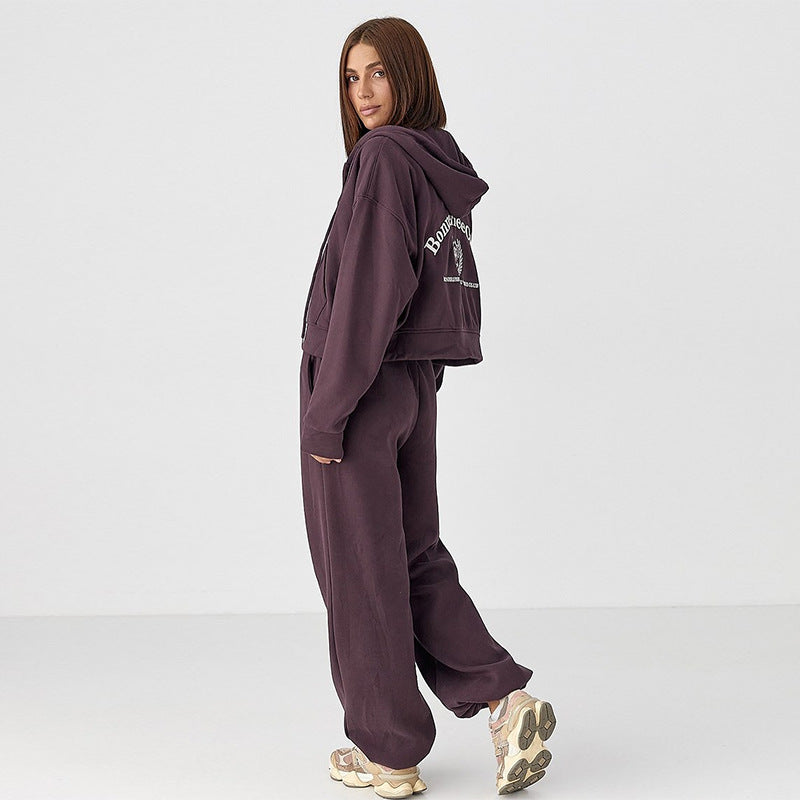 Damen lässiges Sweatshirt- und Jogginghose-Set WW