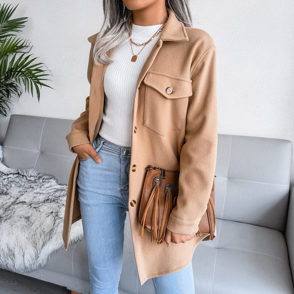 WW | Utility Shirt Jacke - Verstellbare Taille - Weicher Baumwollmix - Lässiges Layering