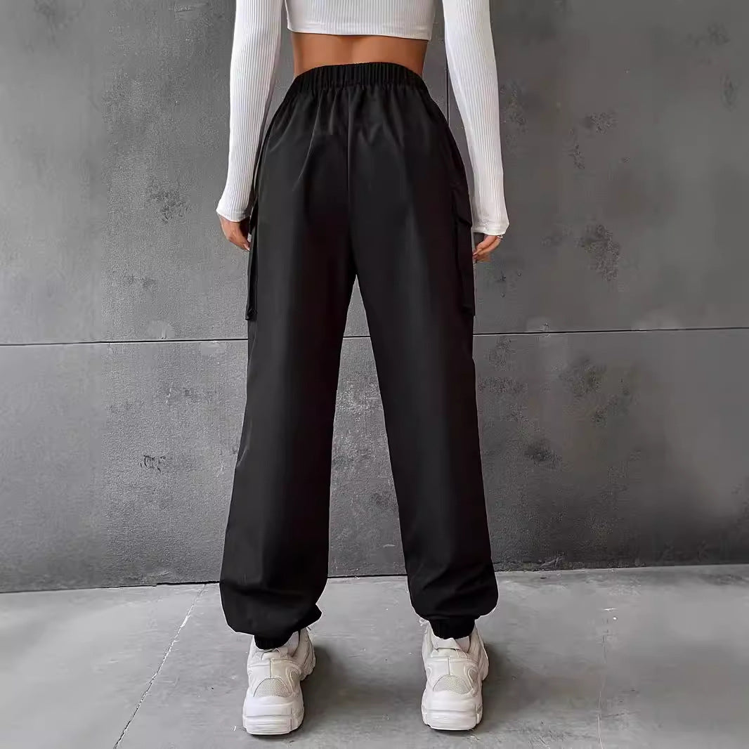 Damen Cargo-Hose mit elastischem Bund und praktischen Taschen WW