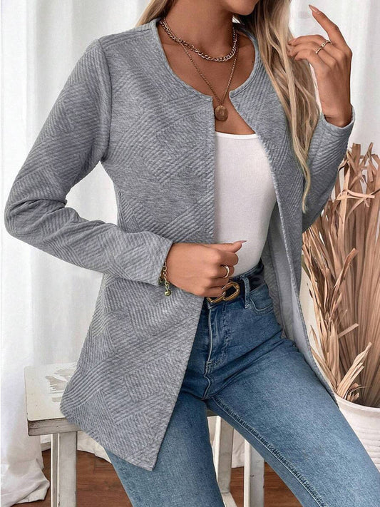 WW | Einfaches Temperament Pendeln Schlanke Passform Cardigan Jacke Oberbekleidung