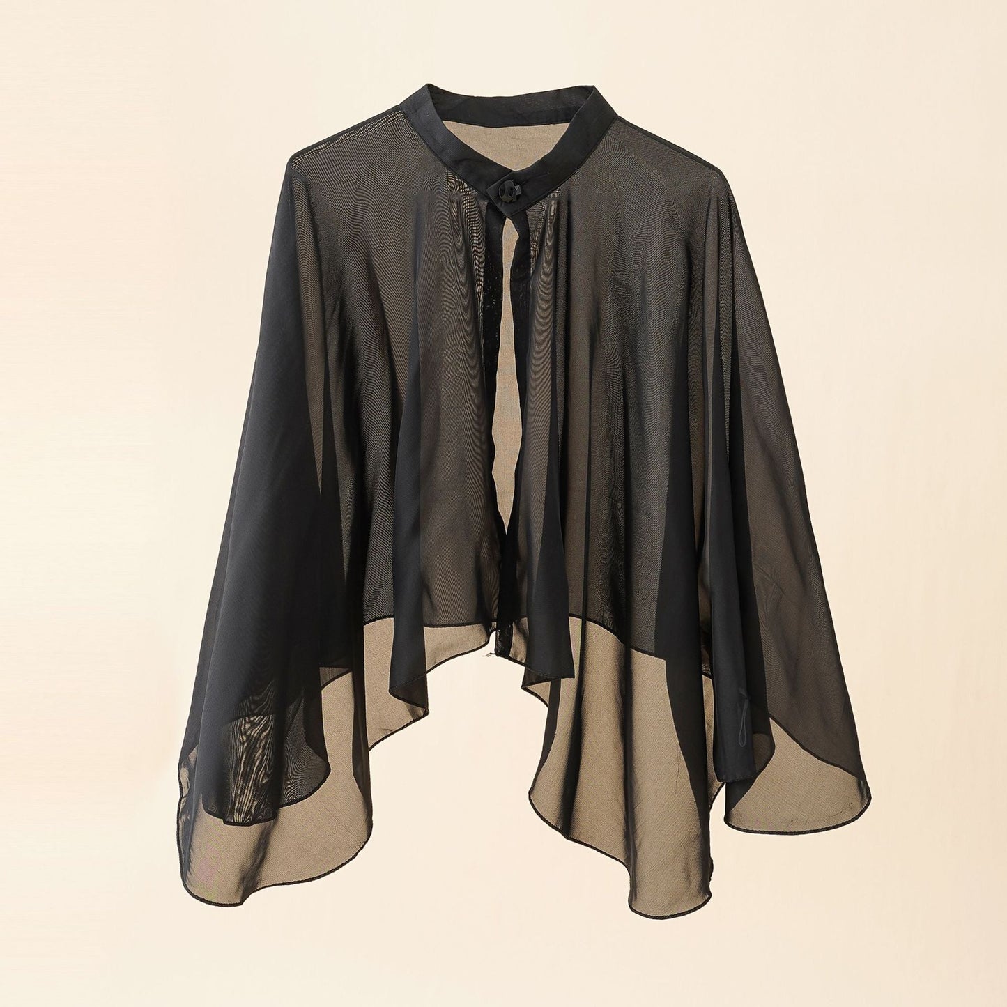 Damen Luftiger Chiffon-Kimono mit weit ausgestellten Ärmeln WW