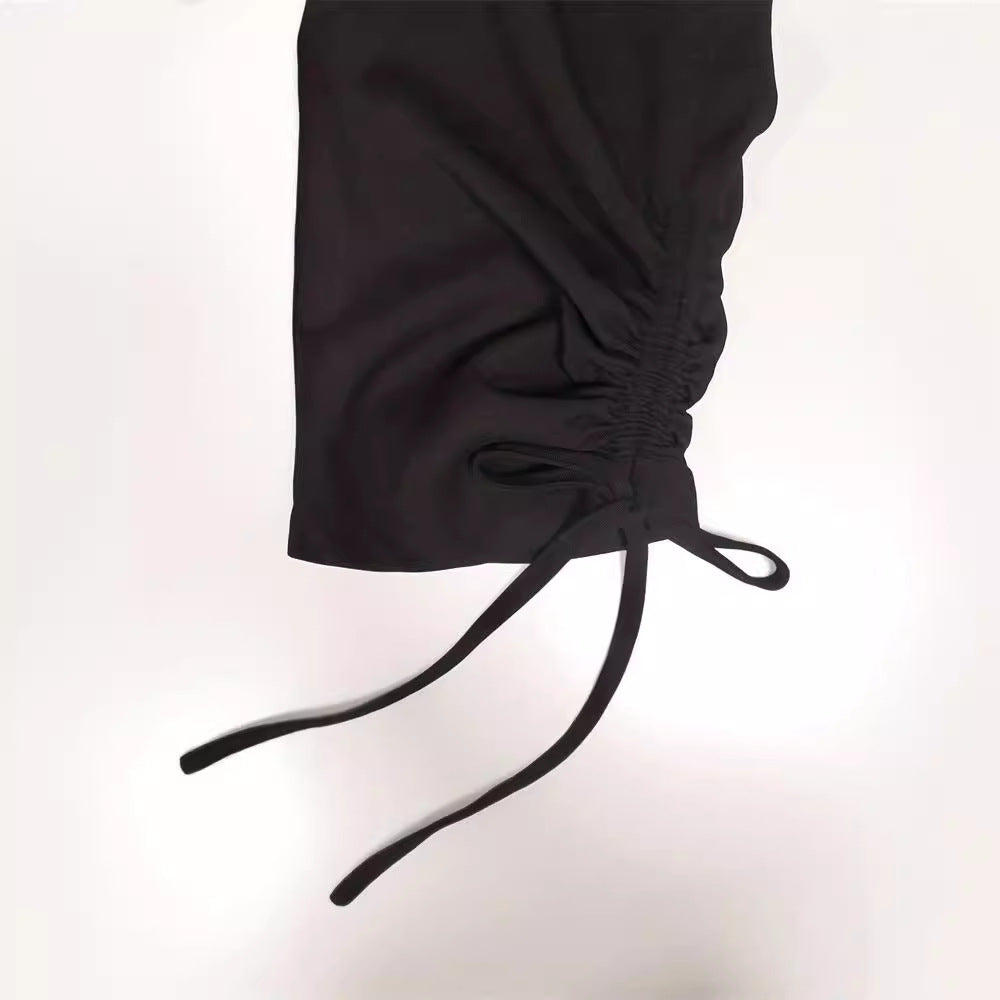 WW | Leisure Utility Trousers with Elastic Waistband and Adjustable Hem