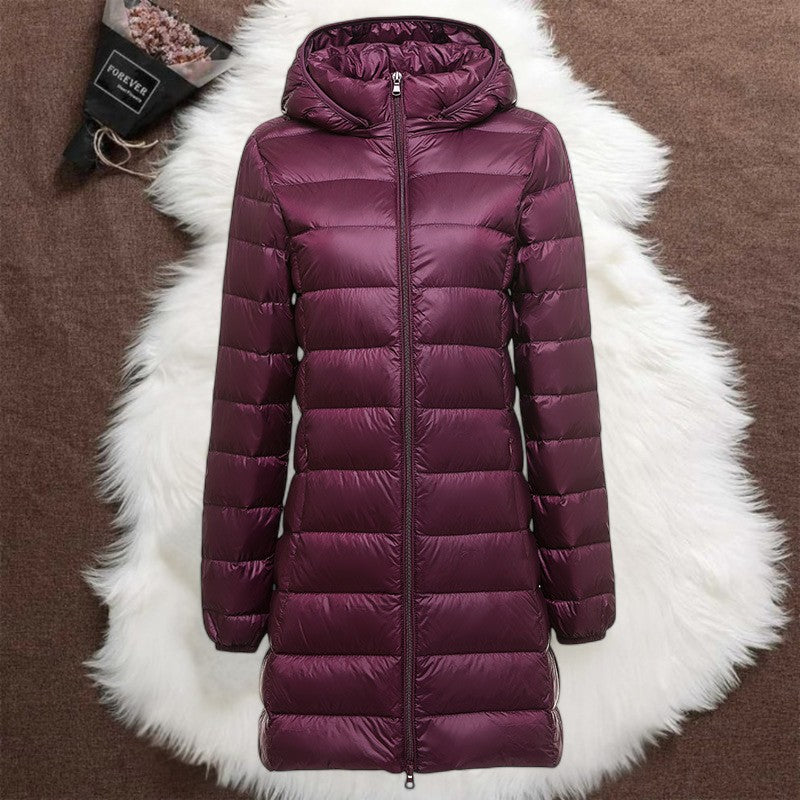 WW | Elegant Wine Red Long Jacket