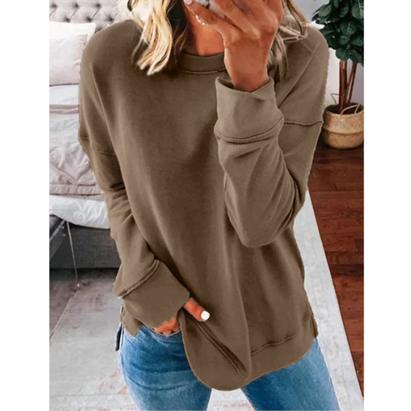Damen Kreatives Sweatshirt mit Farbklecks-Design WW