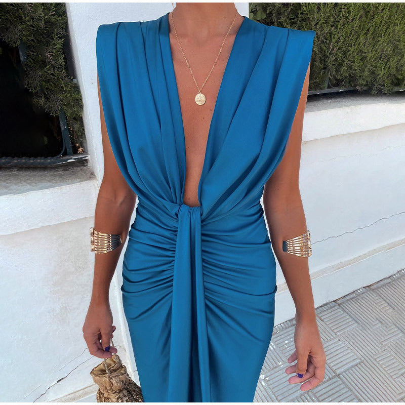 Isabelle - Plunge Neck Party Dress