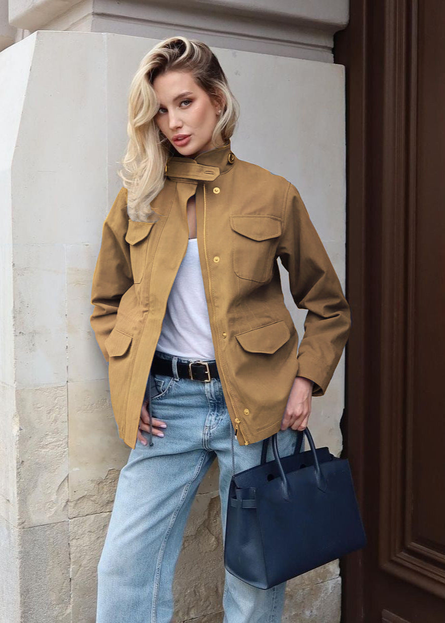 WW | Chic - High-Collar Cargo Jacket