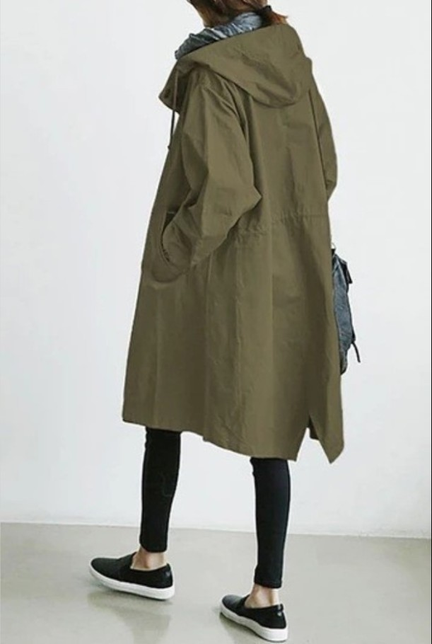 WW | Rain jacket with hood and button closure