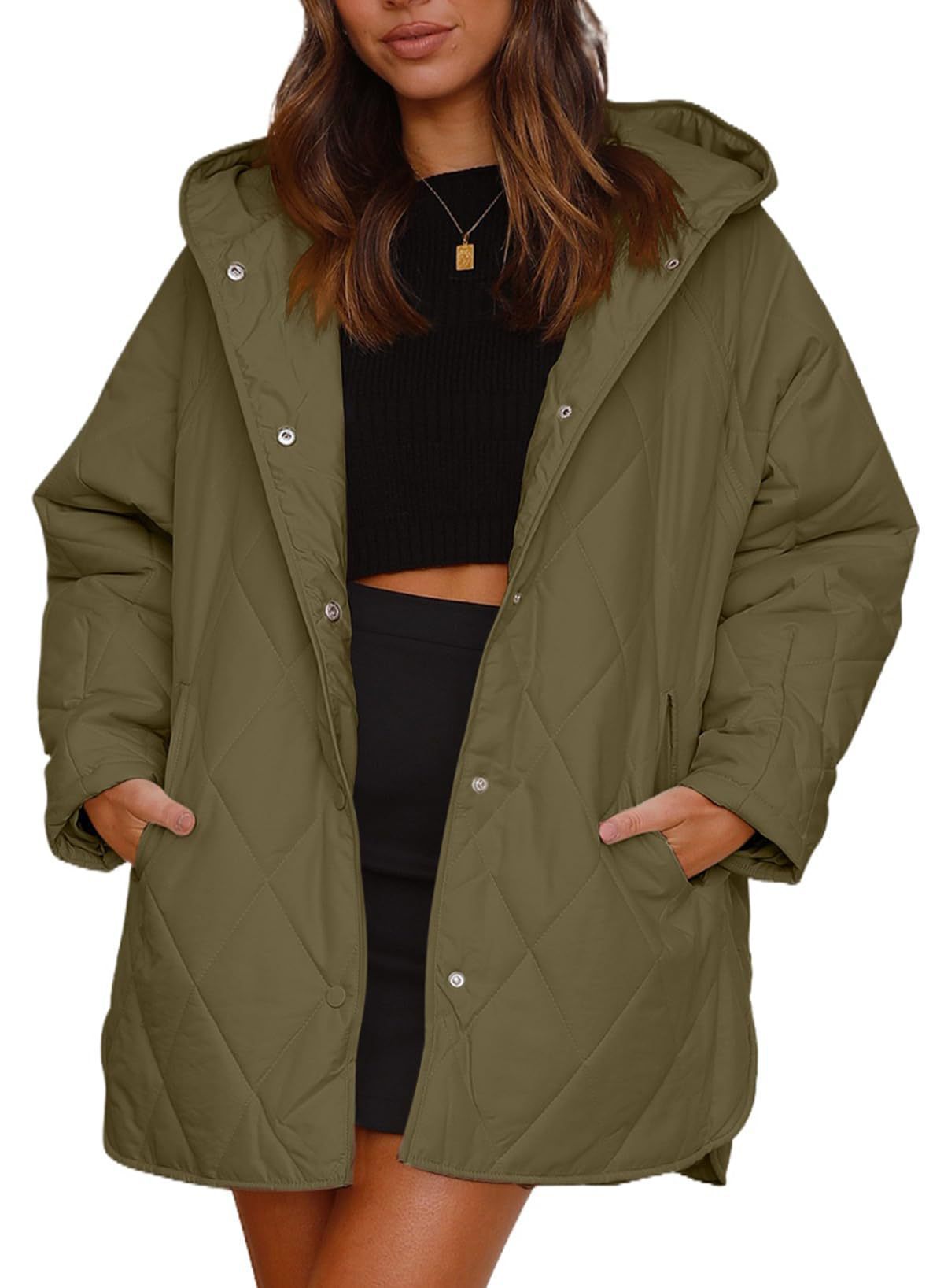 WW | Padded jacket with classic print