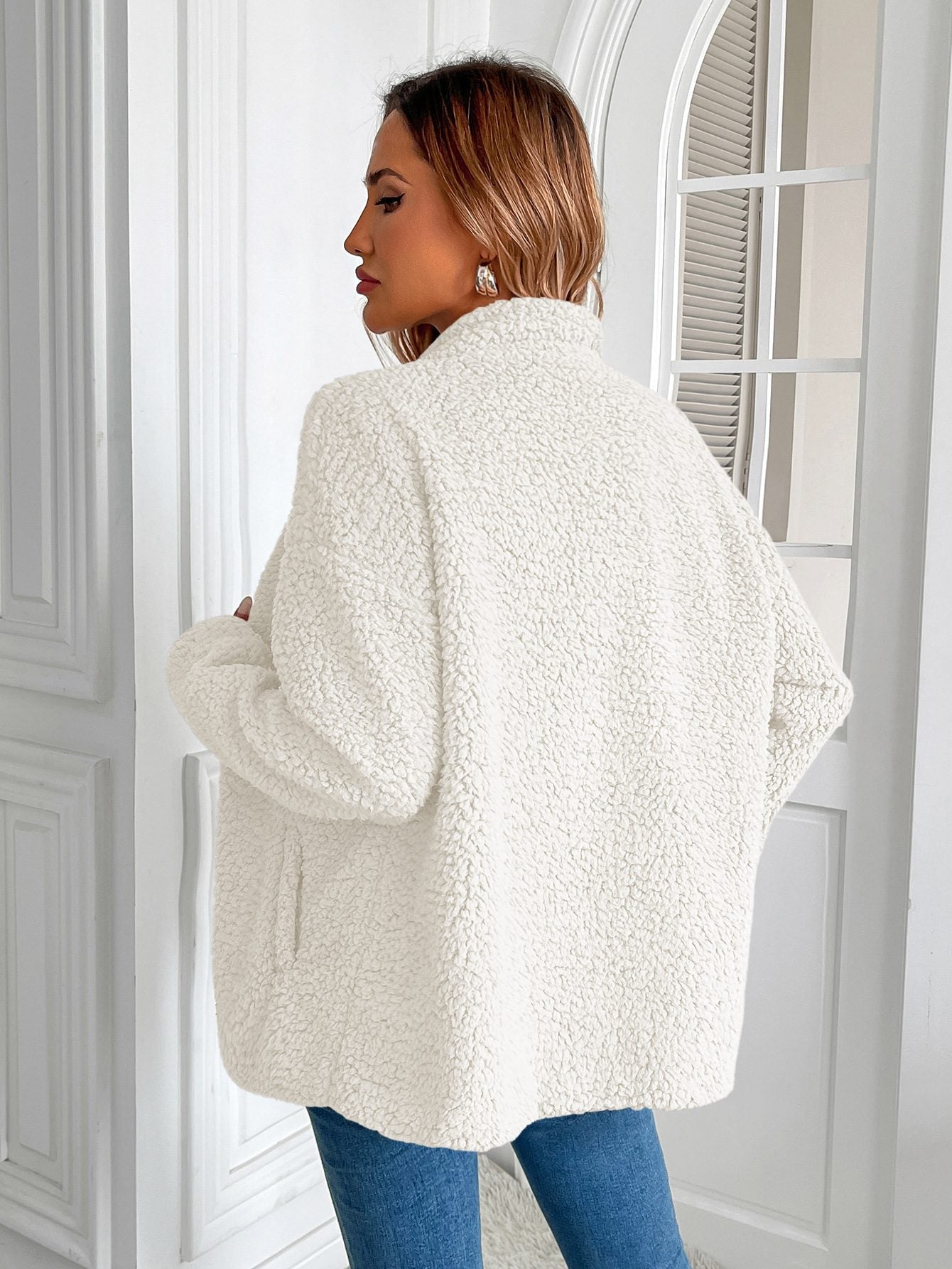 WW | Up Sherpa Fleece Jacket - Ultra-Soft Warmth - Blend - Cozy Casual Layer