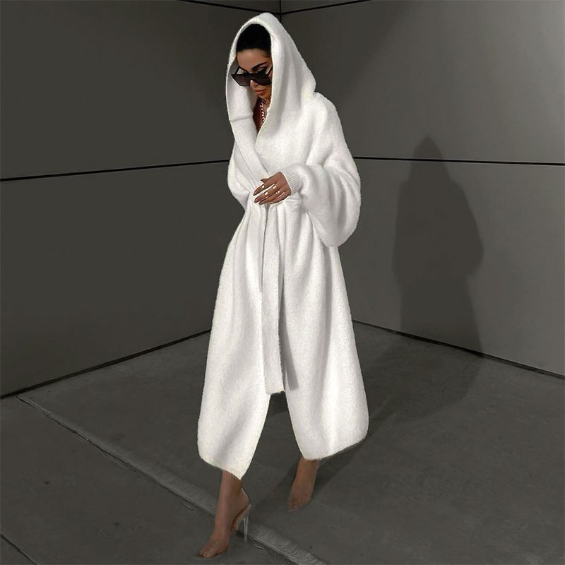 WW | Kapuzenwickelkleid - Gemütliches Langarmdesign - Weicher Stoffmix - Lässig & Street Style