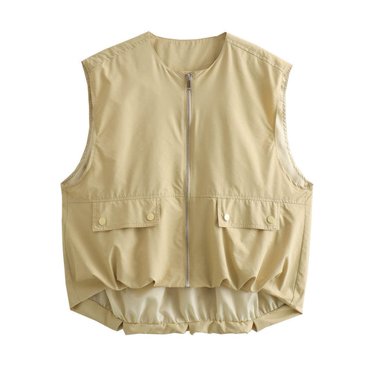 WWMODE | Lockere Freizeit Cardigan Weste Tank Top