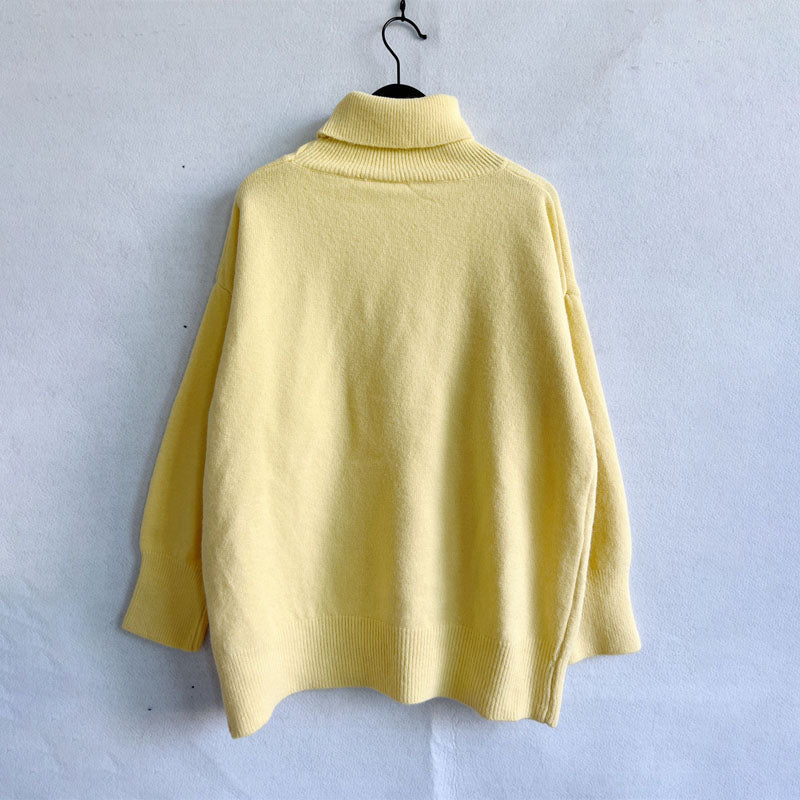 WW | Weicher Pullover Aus Einfarbigem Strick