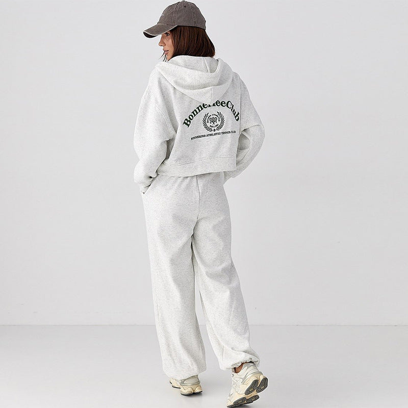 Damen lässiges Sweatshirt- und Jogginghose-Set WW