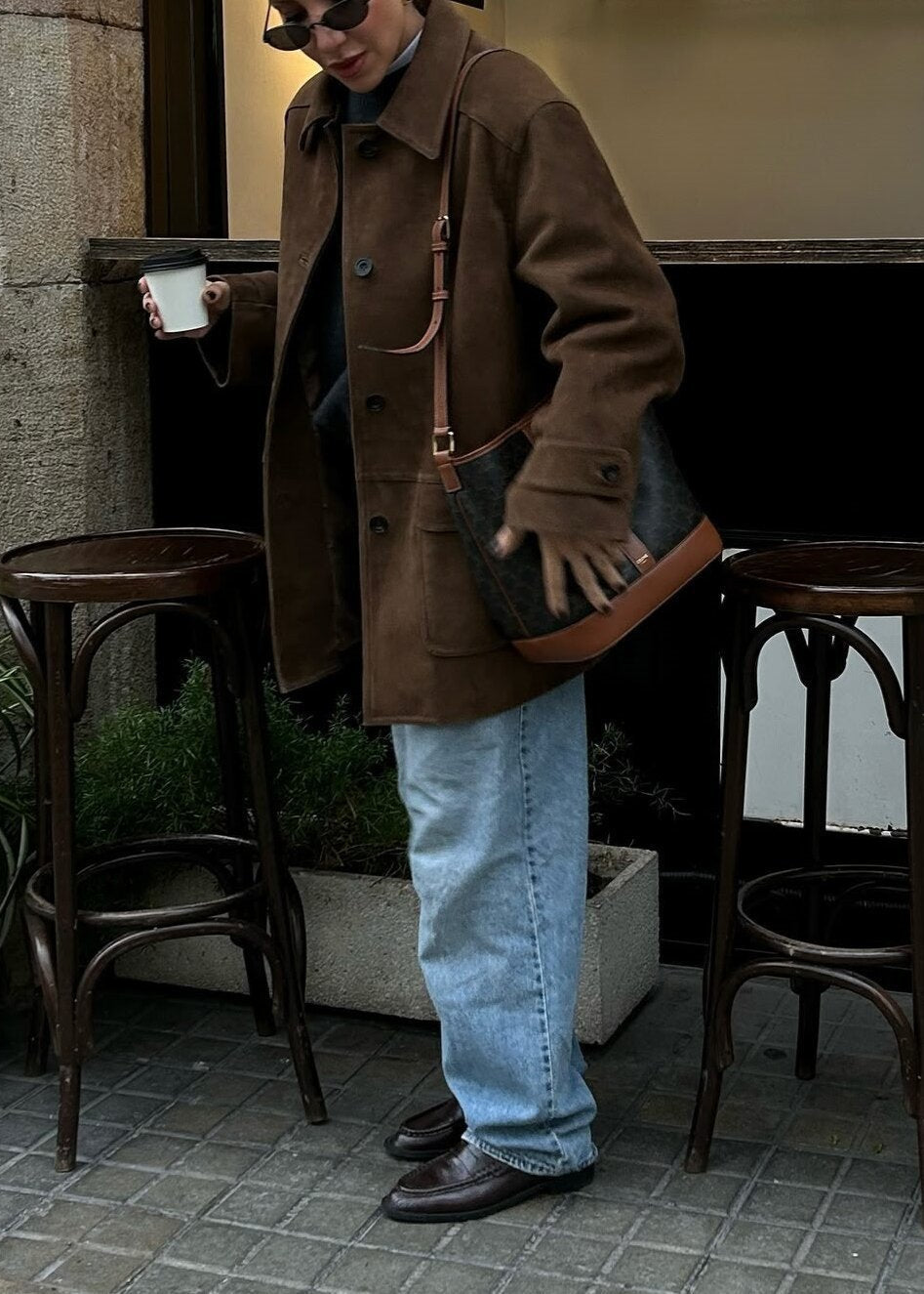 WW | Wildleder Button-Up Jacke