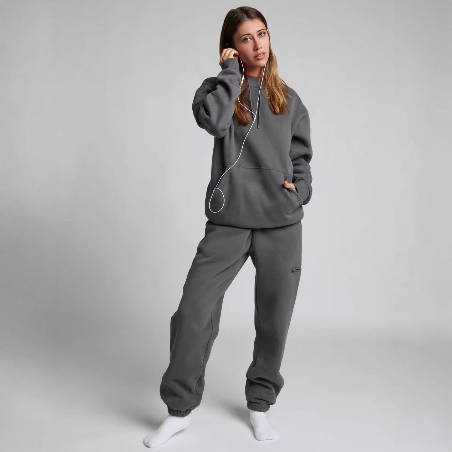 Damen Kapuzenpullover mit integrierter Schlafmaske WW