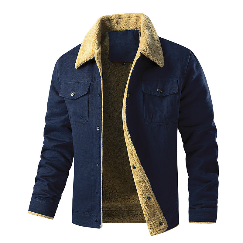 Herren gefütterte Utility-Jacke mit Teddyfutter WW