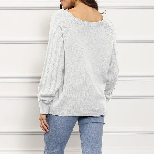 WW | Pullover Aus Gedrehtem Strick mit Modernem Design