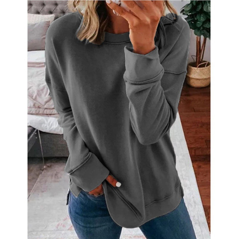 Damen Kreatives Sweatshirt mit Farbklecks-Design WW