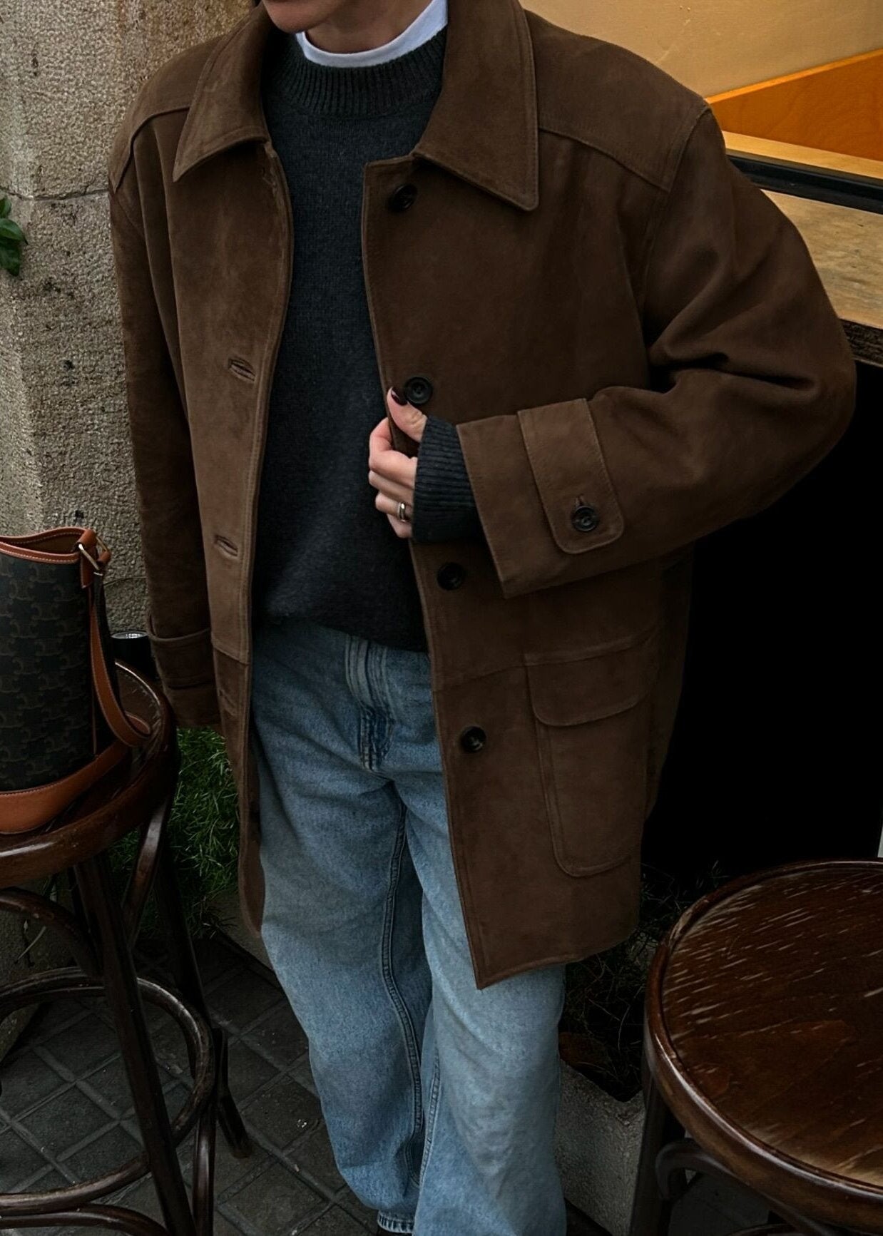 WW | Wildleder Button-Up Jacke