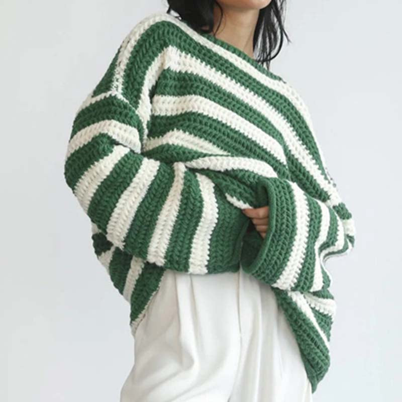 WW | Gestreifter Strickpullover mit Modernem Stil