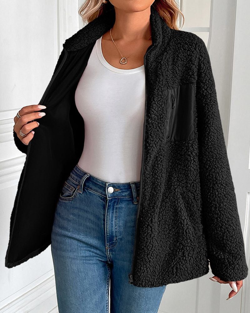 WW | Up Sherpa Fleece Jacket - Ultra-Soft Warmth - Blend - Cozy Casual Layer