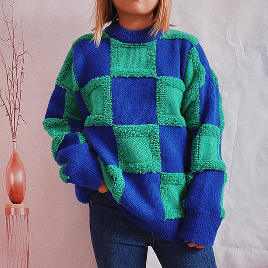 WW | Karo Patchwork Pullover