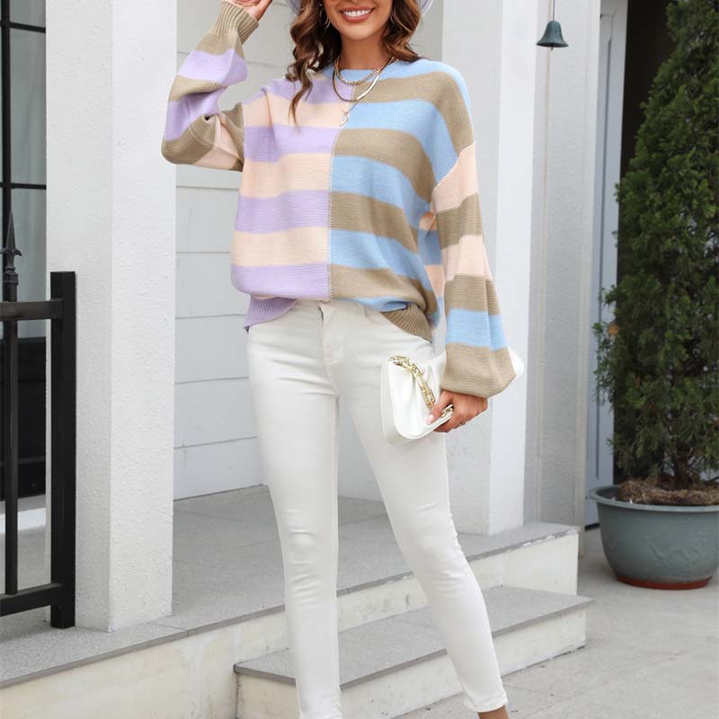 WW | Gestreifter Strickpullover für Stilvolle Outfits