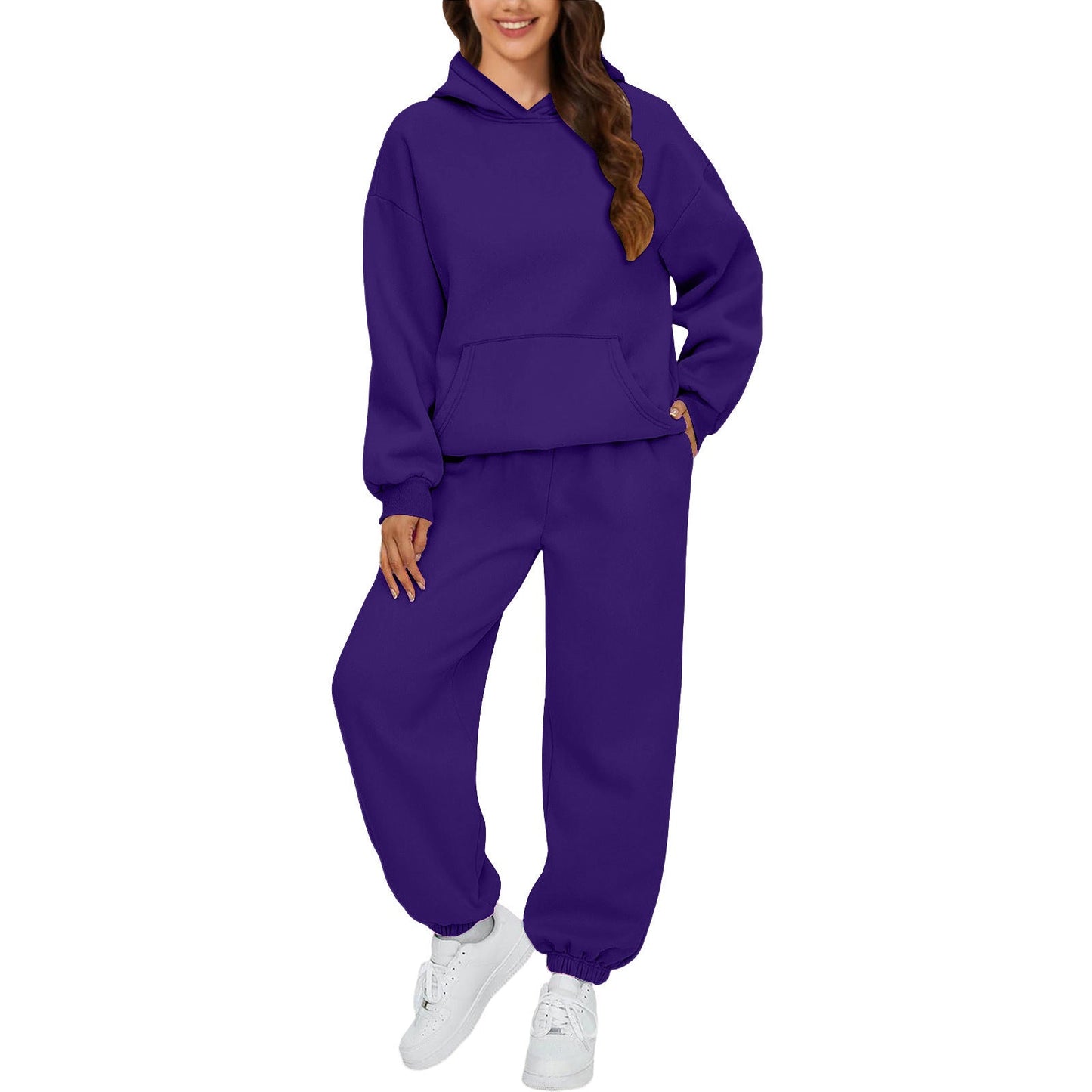 Damen Sportliches Sweatshirt- und Jogginghose-Set WW