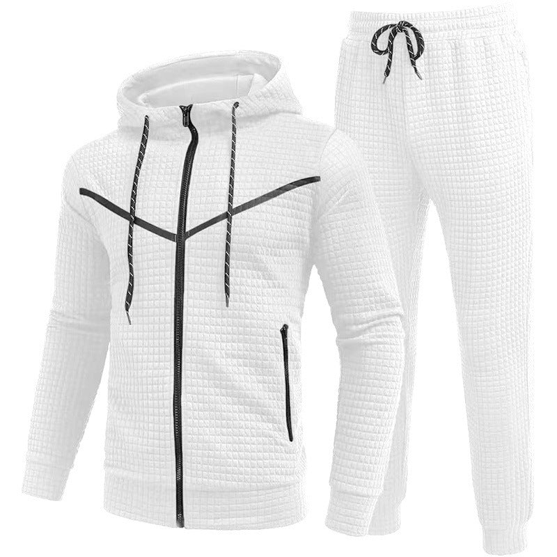 Herren Fleece-Jogginganzug mit strukturiertem Design WW