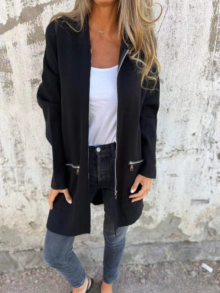 Women's Stylish Comfortable Jacket with Hood WW