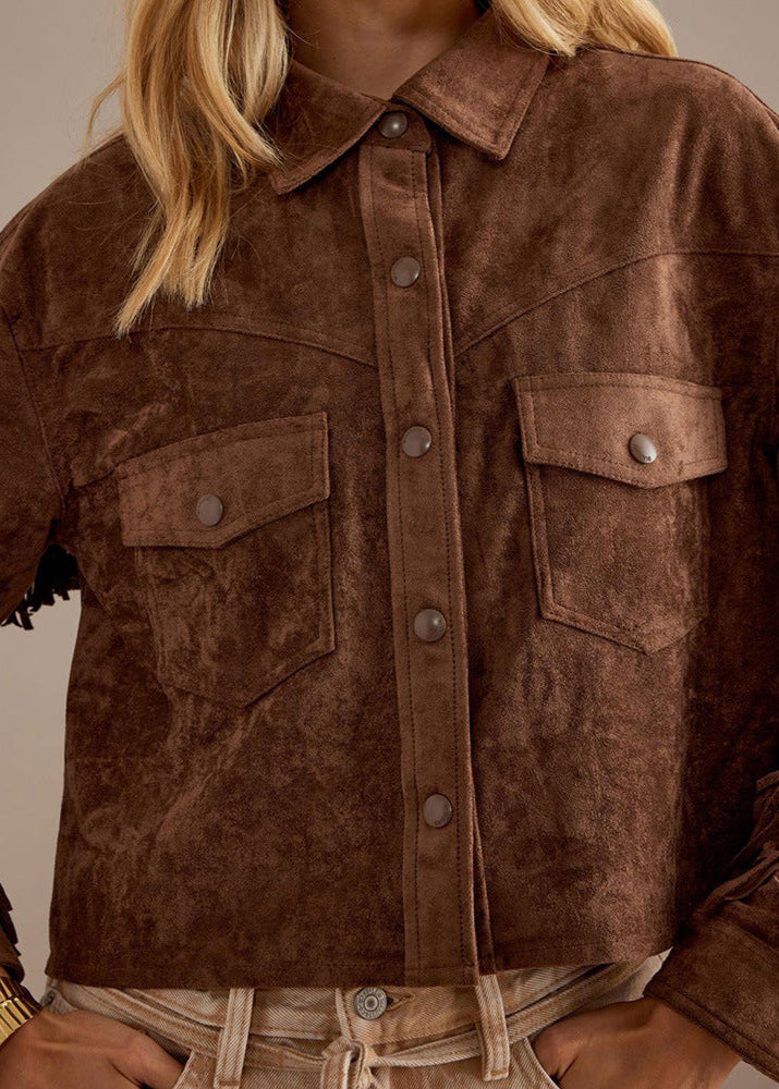 WW | Charm Fringe Suede Jacket