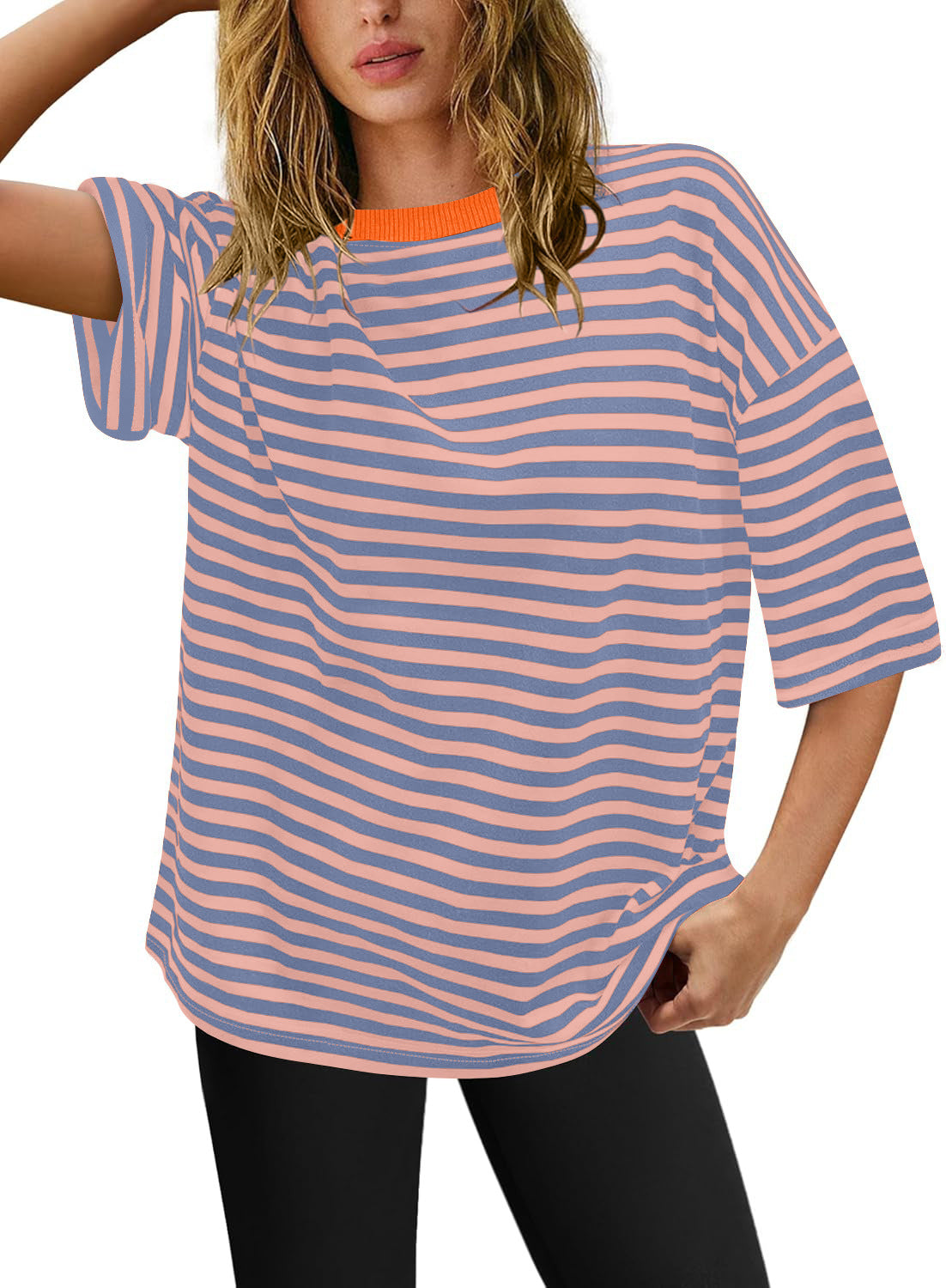 Women's Plus Size Striped T-Shirt WW