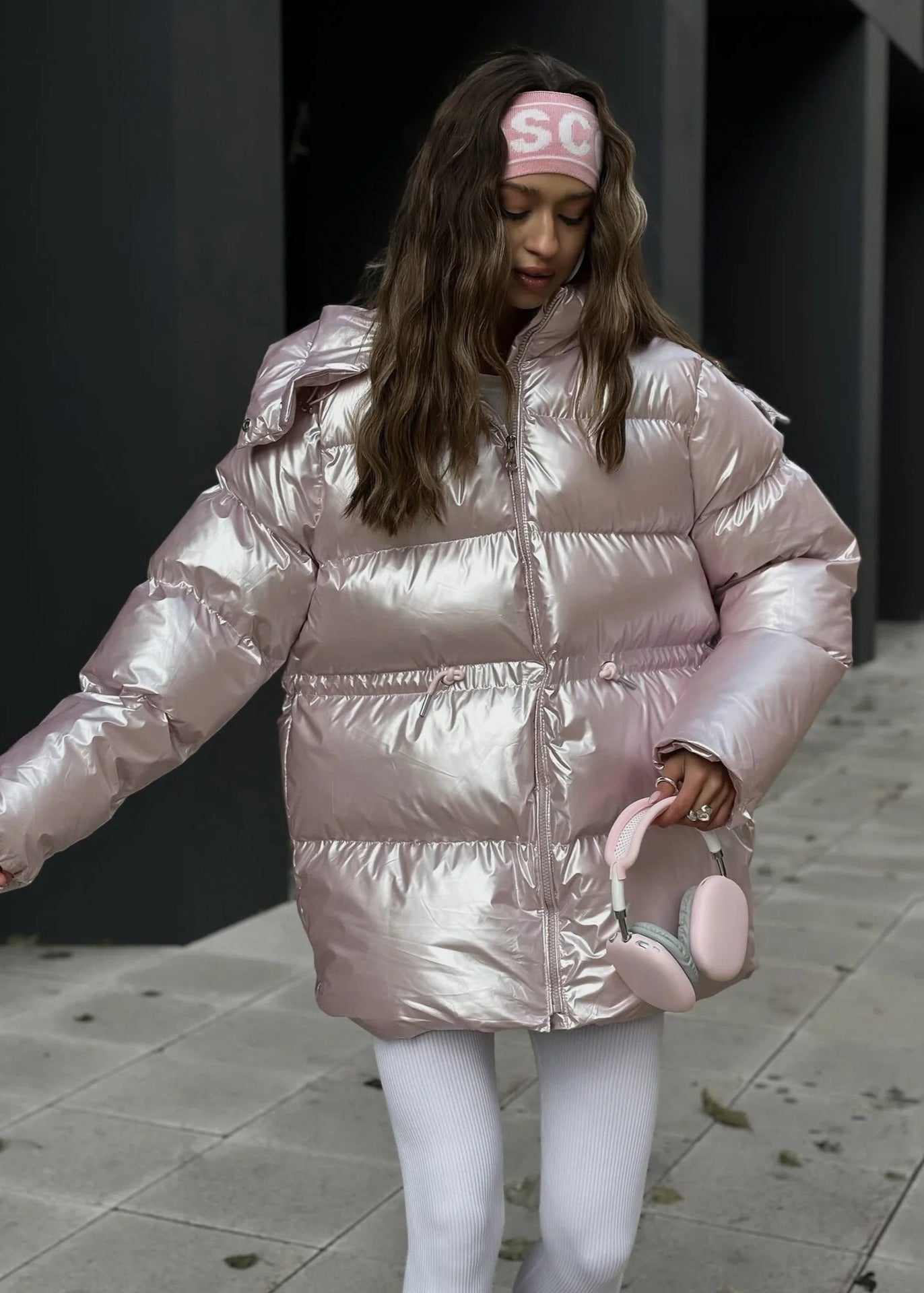 WW | Silver Oversized Puffer Jacket
