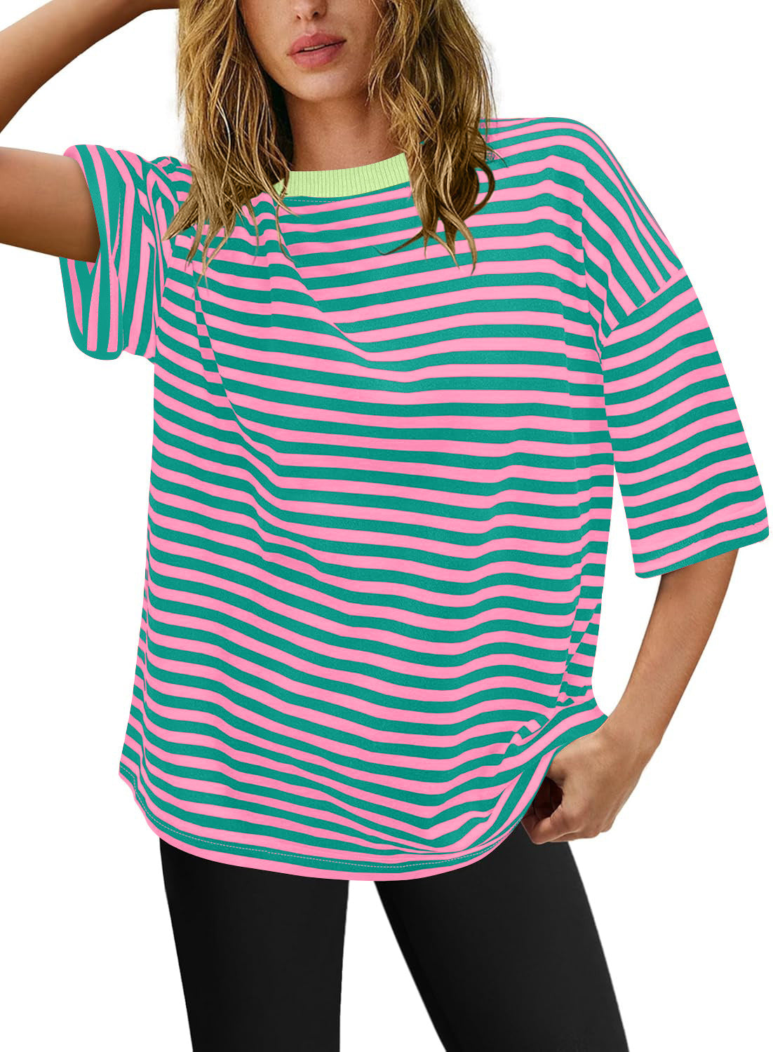 Women's Plus Size Striped T-Shirt WW
