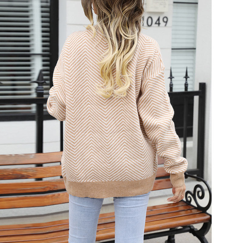 WW | Gestreifte Strickjacke mit Stilvollem Design