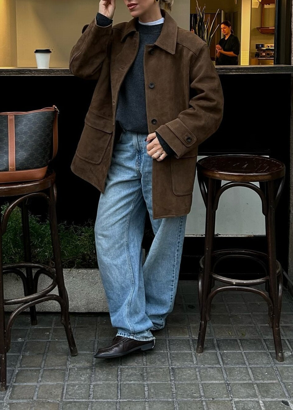 WW | Wildleder Button-Up Jacke