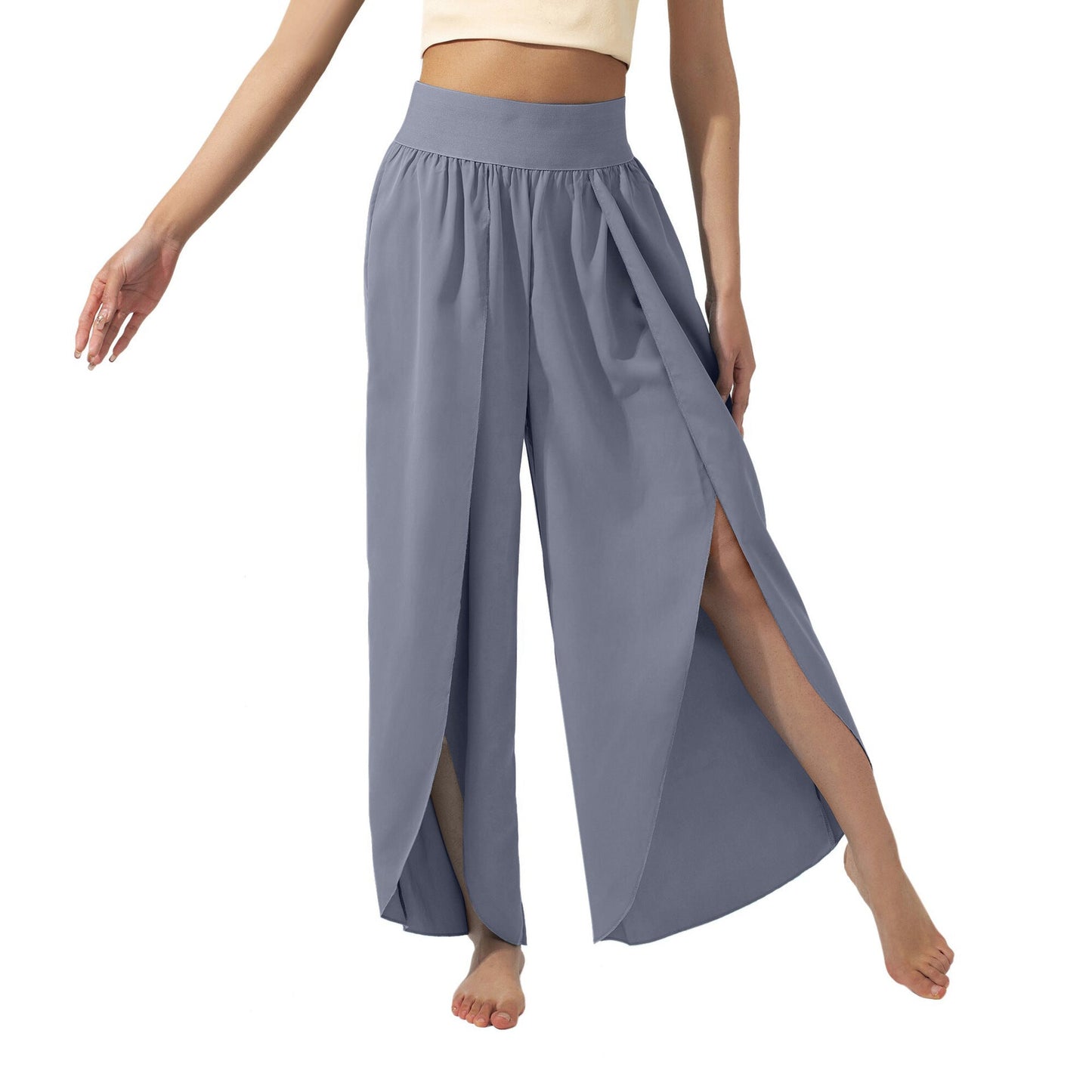Damen luftige Culotte mit Seitenschlitzen WW
