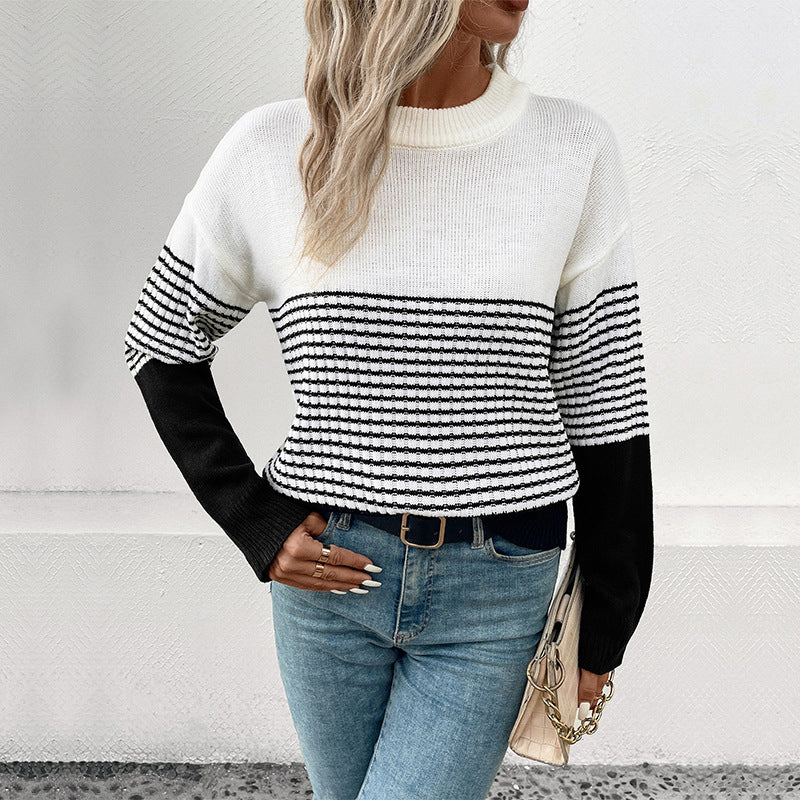 WW | Gestreifter Strickpullover mit Elegantem Design