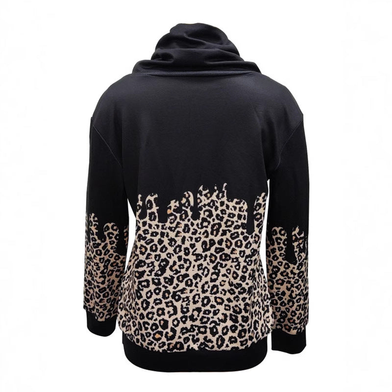 Damen Kapuzenpullover mit trendigem Animal-Print und lässigem Schnitt WW