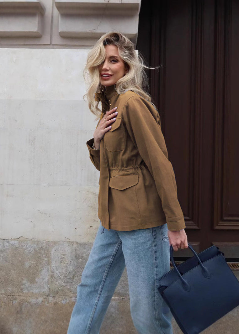 WW | Chic - High-Collar Cargo Jacket