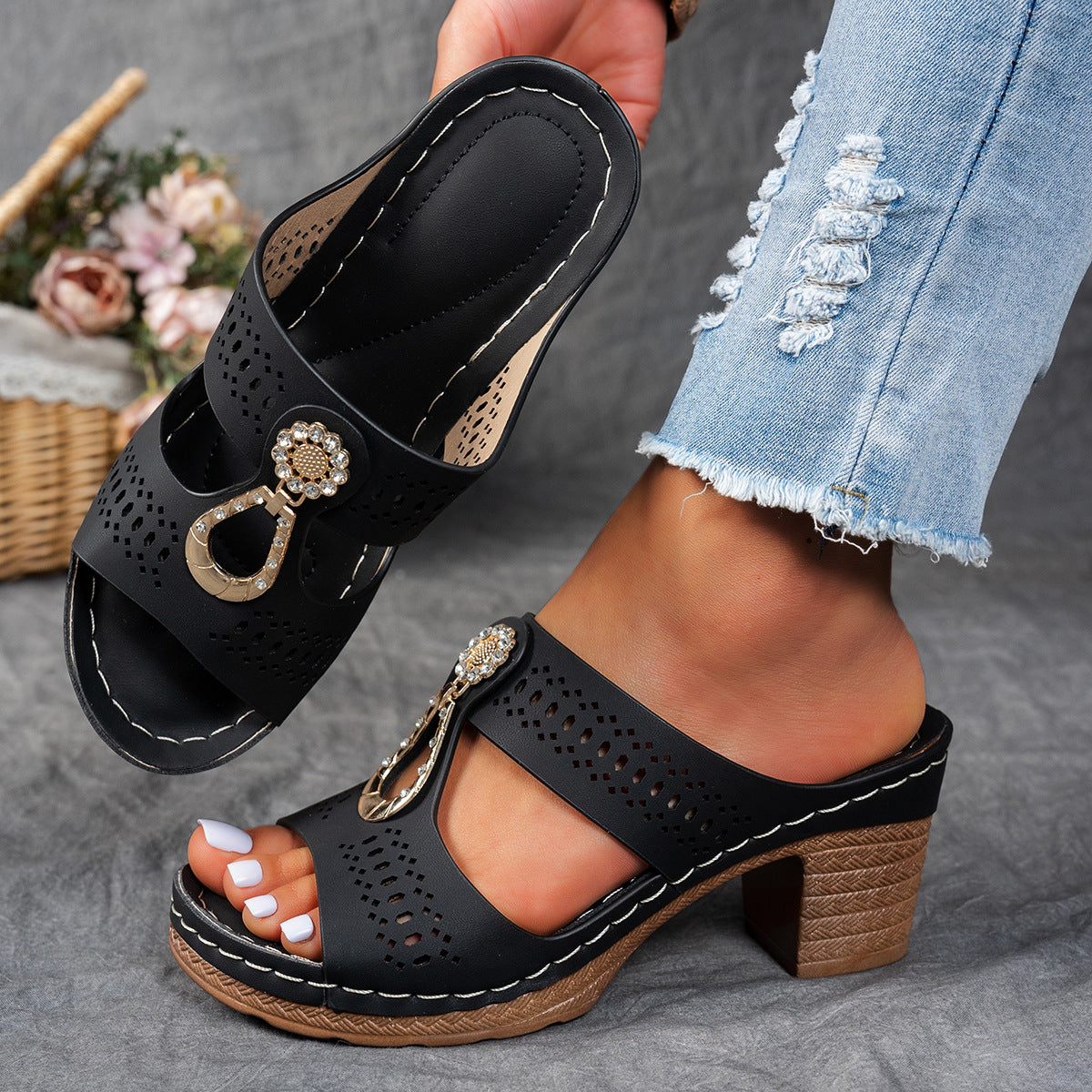 Helena | Orthopädische Strassabsatz-Sandalen