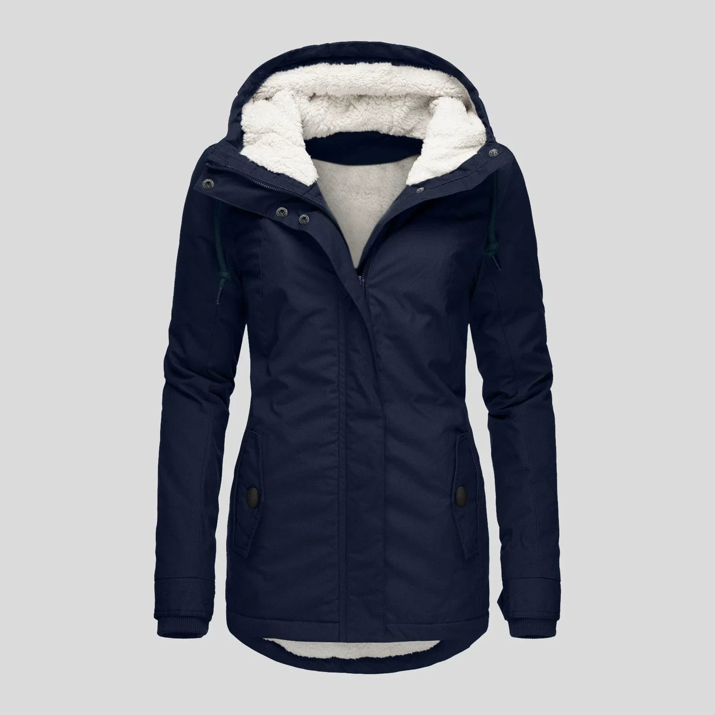 WW | Women's Hooded Parka – Semi-Fitted – Plush Lining – Mid-Length – Weather Resistant