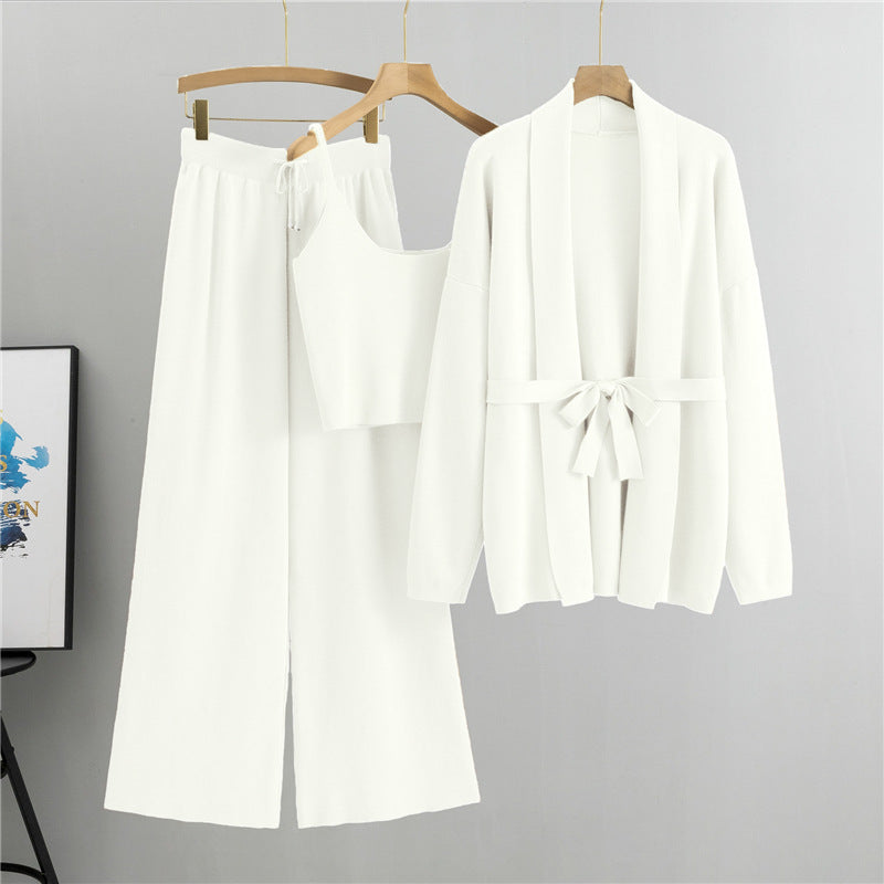 WW | Cardigan-Jacke & Camisole Drei-Teile-Set
