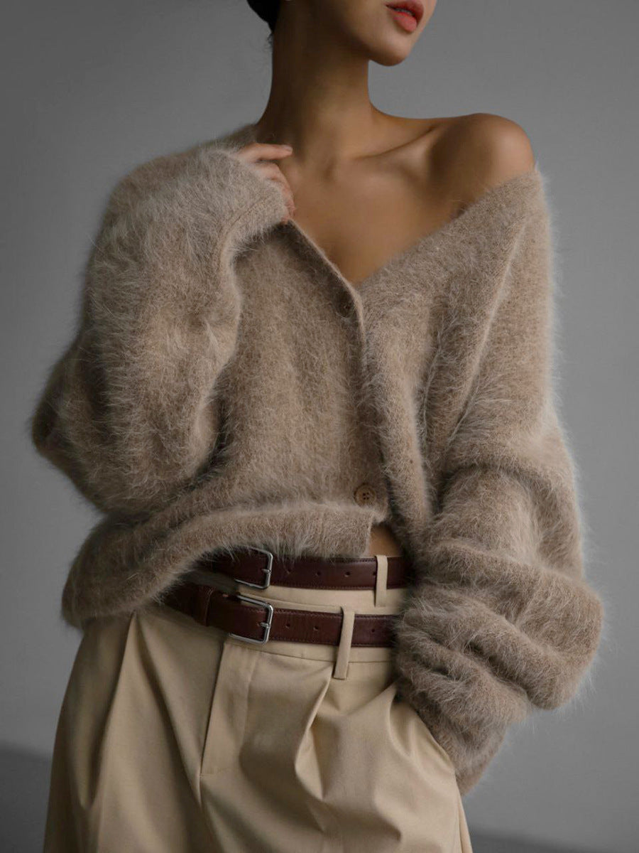 WW | Stylish Loose Button-Front Cardigan