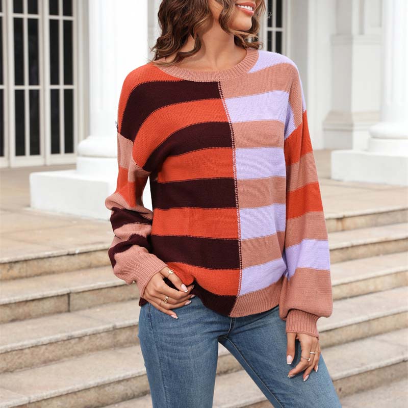 WW | Gestreifter Strickpullover für Stilvolle Outfits
