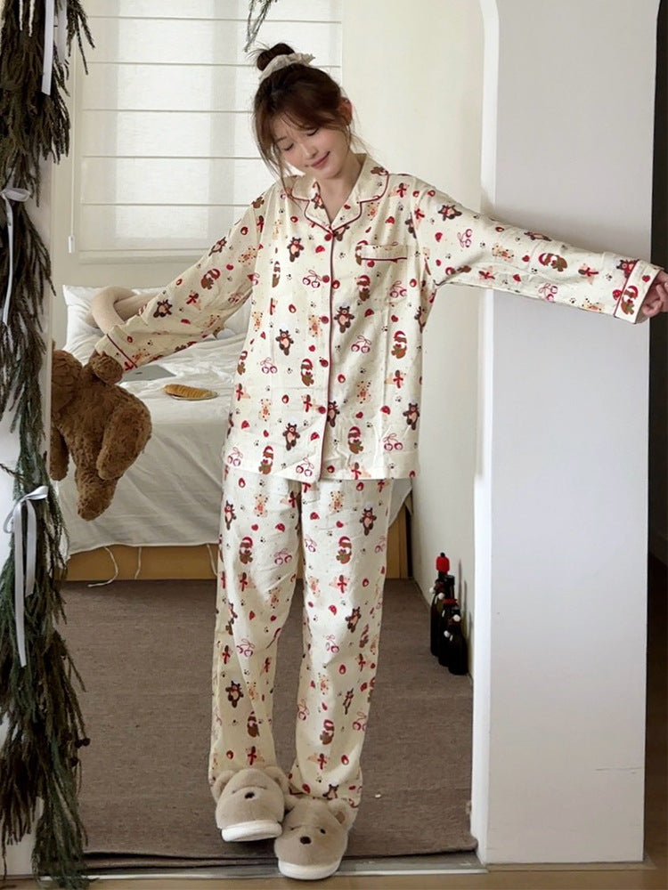 WW | Elegant Red Christmas Pajamas - Women