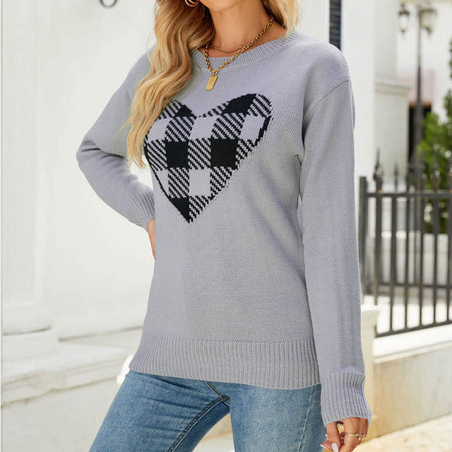 WW | Herz Strickpullover