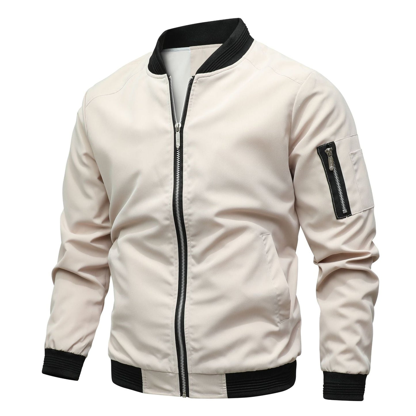 WW | Stylish Men's Zip Bomber Jacket for Casual Wear